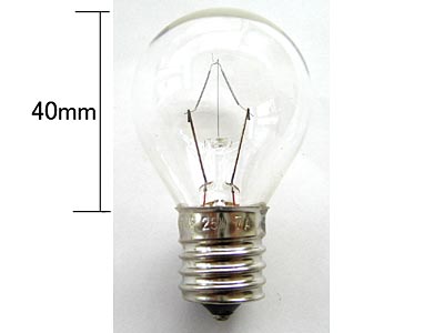 クリアー球 E17 25W