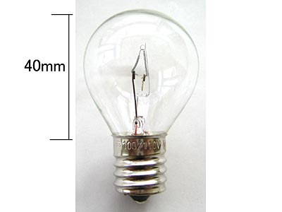 クリアー球 E17 40W
